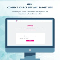 Migration step 1: Connect source site and target site
