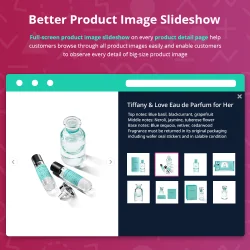 Full-screen product image slideshow on product detail page