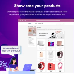 Showcase product collections in grid layout