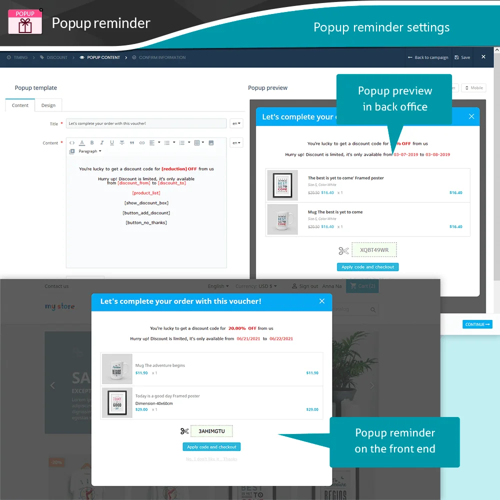 Introduce Prestashop abandoned cart module