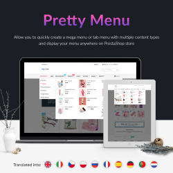 Pretty Menu - Trình tạo menu PrestaShop nâng cao