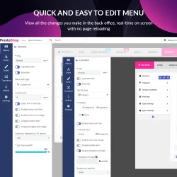 Quick and easy to edit menu