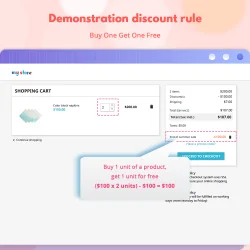 Demonstration discount rule