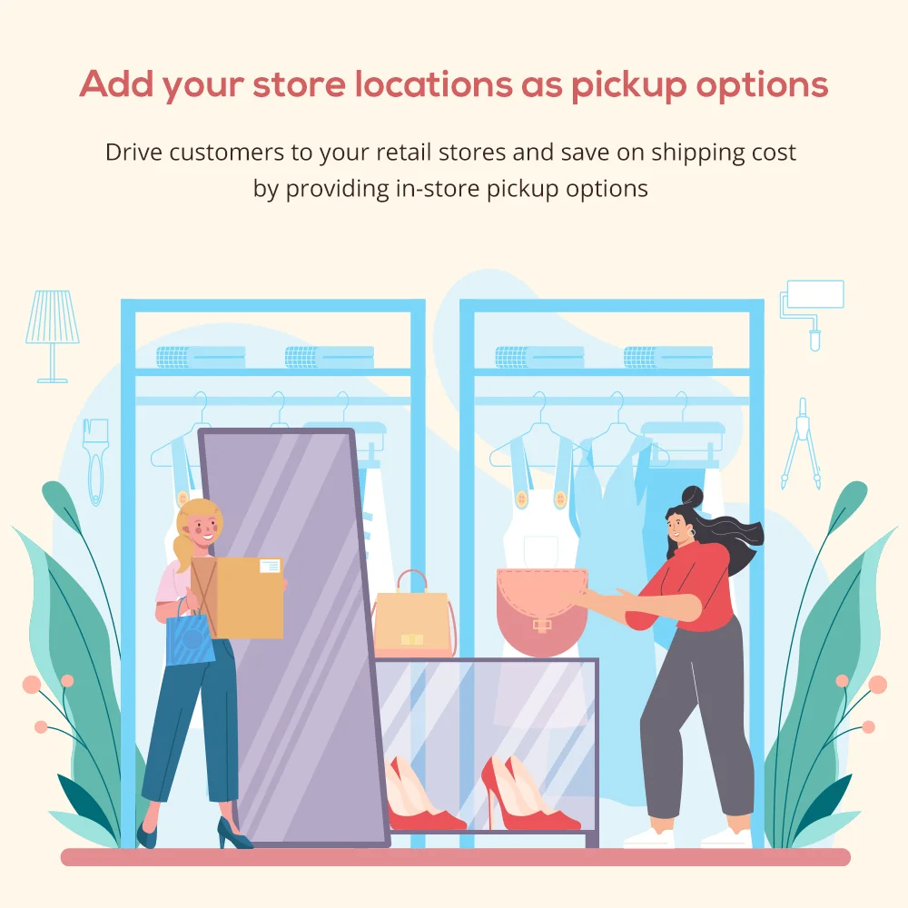 Add store locations as pickup options