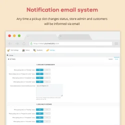 Notification email system