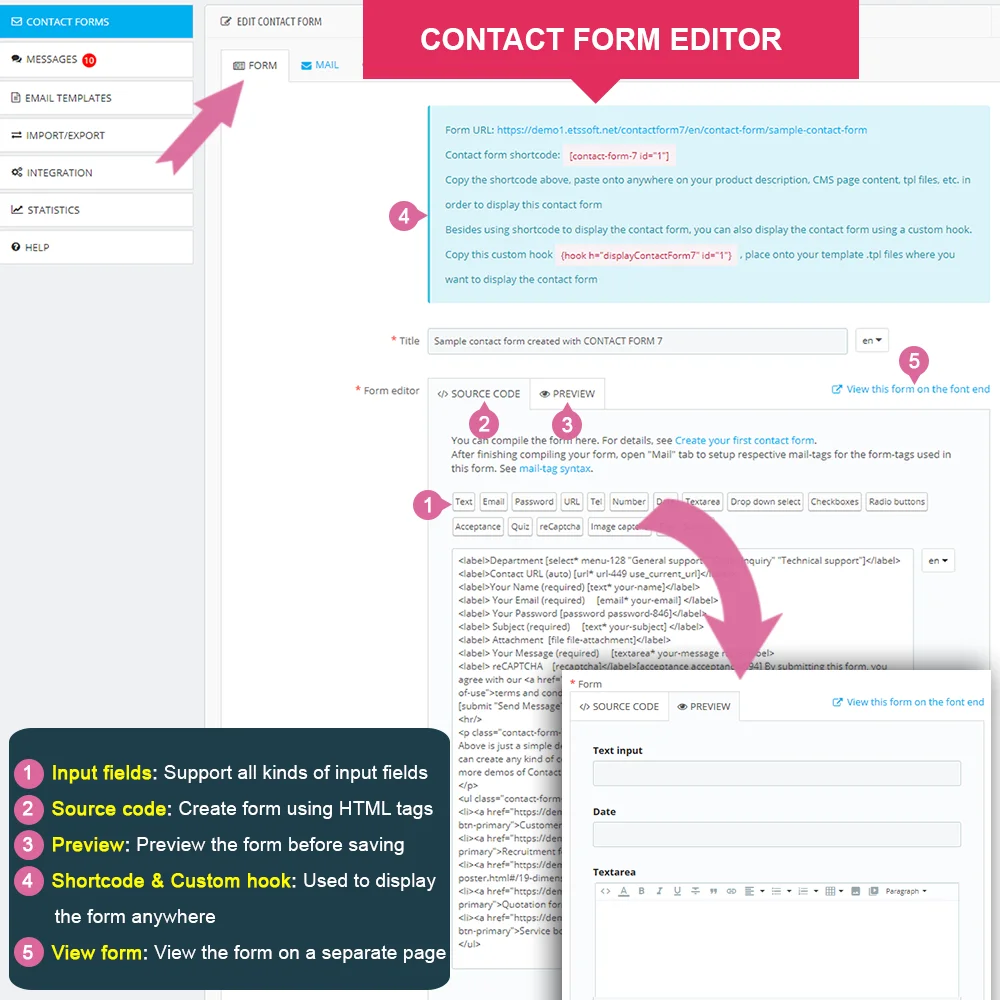 Introducing "Contact Form 7" – Powerful Prestashop contact form module