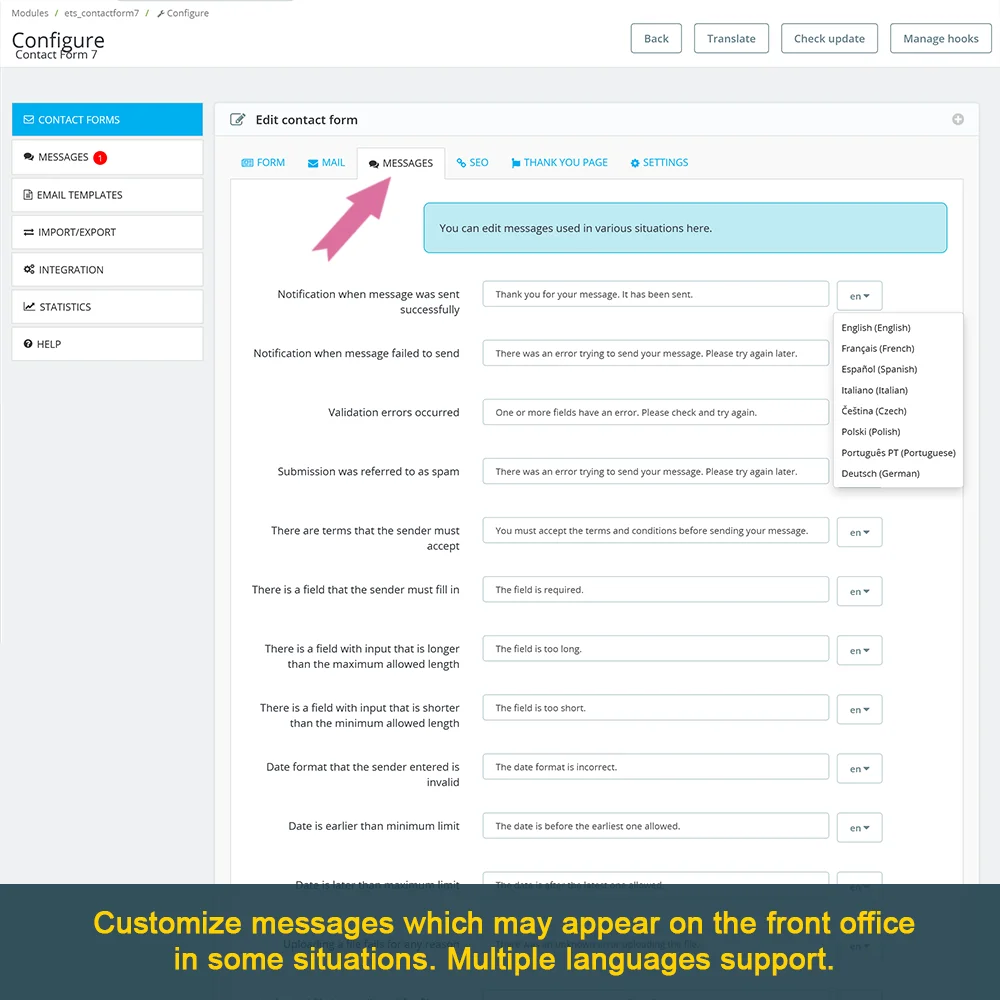 Introducing "Contact Form 7" – Powerful Prestashop contact form module