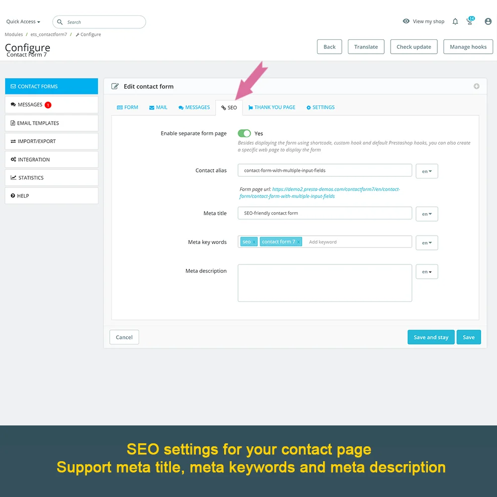 Introducing "Contact Form 7" – Powerful Prestashop contact form module