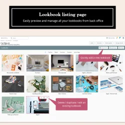 Preview and manage all lookbooks easily with PrestaShop product collection showcase module