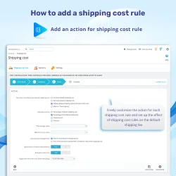 Step 3: Add an action for shipping cost rule