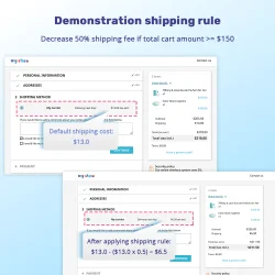 Demonstration shipping rule