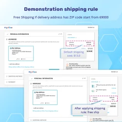 Demonstration shipping rule