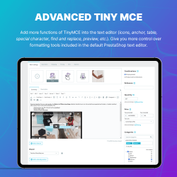 Advanced Tiny MCE - trình soạn thảo văn bản nâng cao