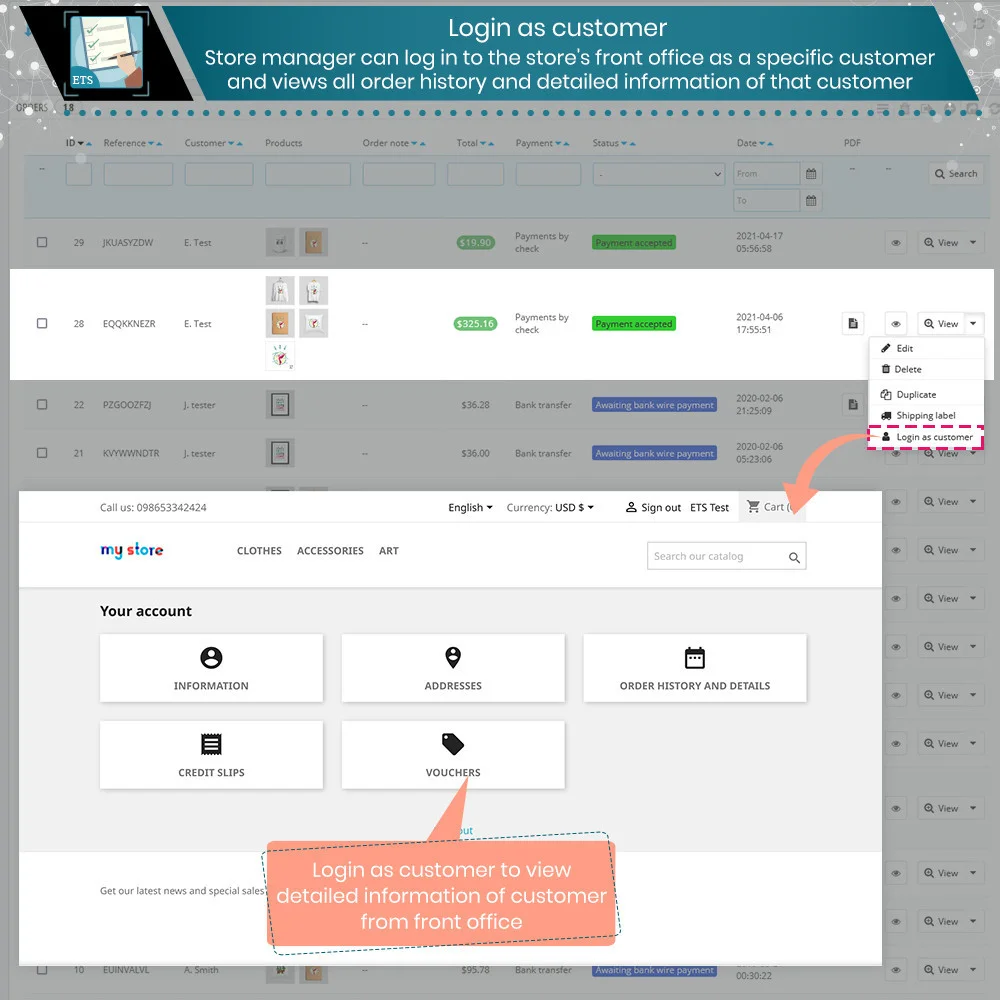 Introduce PrestaShop export orders module