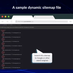 A sample dynamic sitemap file created by PrestaShop sitemap module