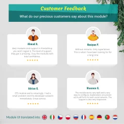 Customers' feedback about our PrestaShop login module