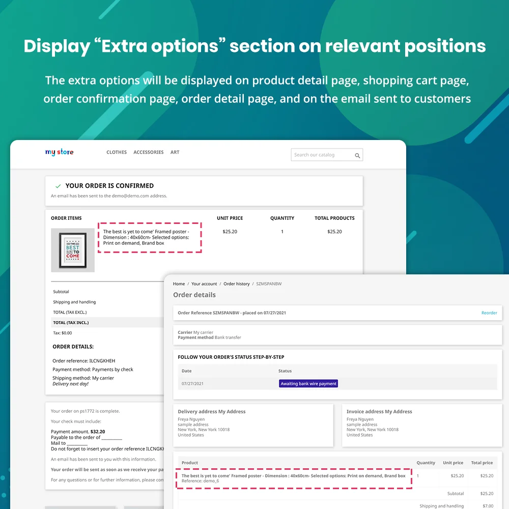 Introduce PrestaShop product options module