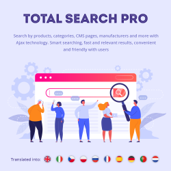 Total Search Pro: products, categories, CMS and more