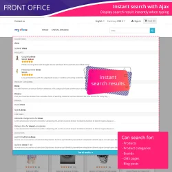 PrestaShop search module support instant search with Ajax