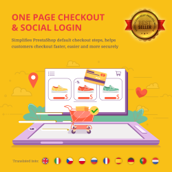 One Page Checkout & Social Login – PayPal, Stripe, COD