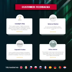 Customers' feedback about our PrestaShop Instagram module