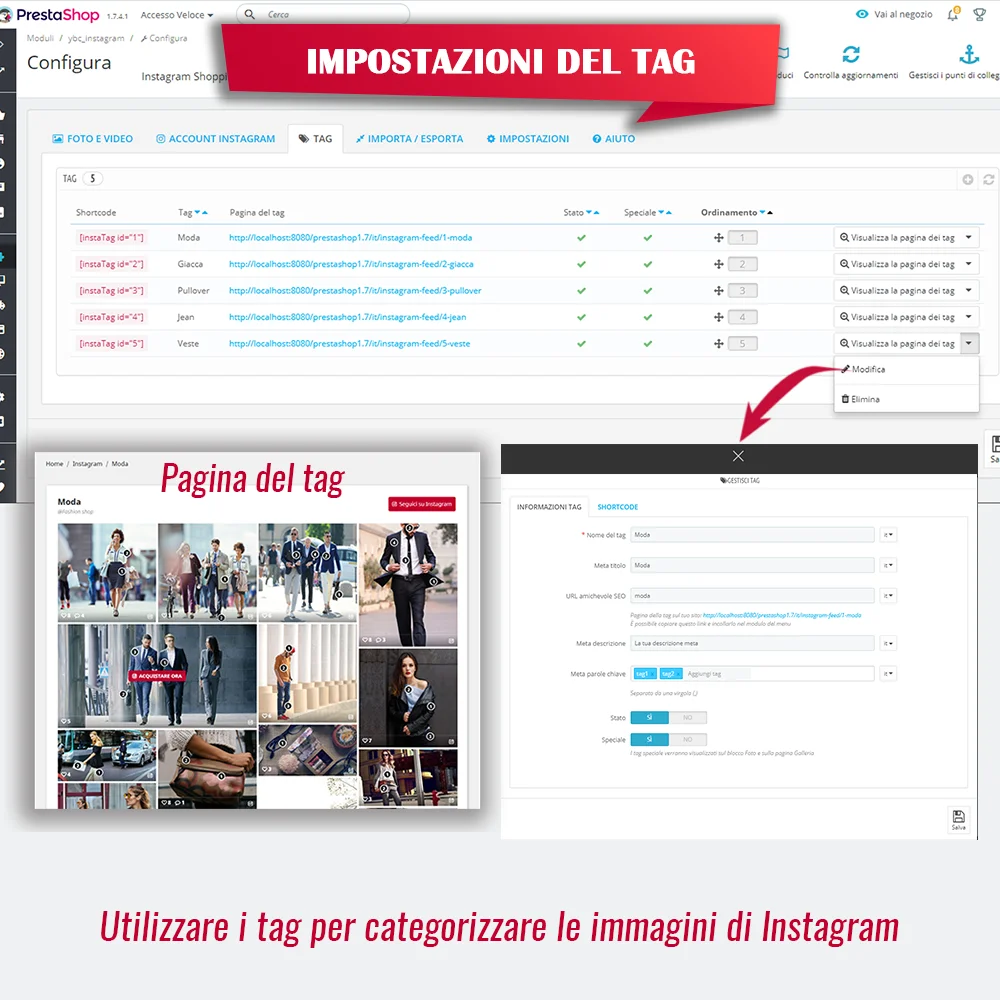 Presentar el módulo de Instagram para PrestaShop