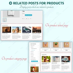 Prestashop blog module displays related post for product