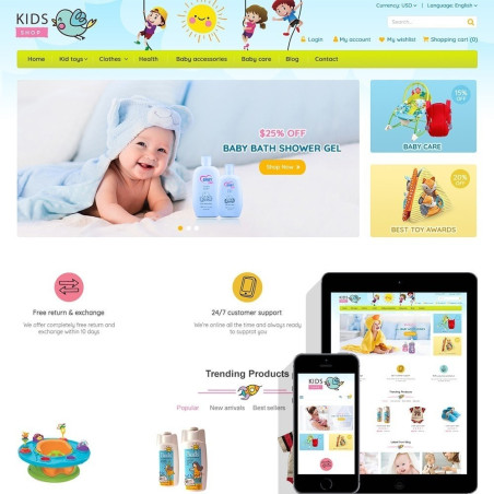 Kids Shop – All in one package Template Kids Shop – All in one package Template