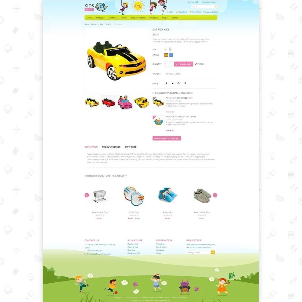 Kids Shop – All in one package Template