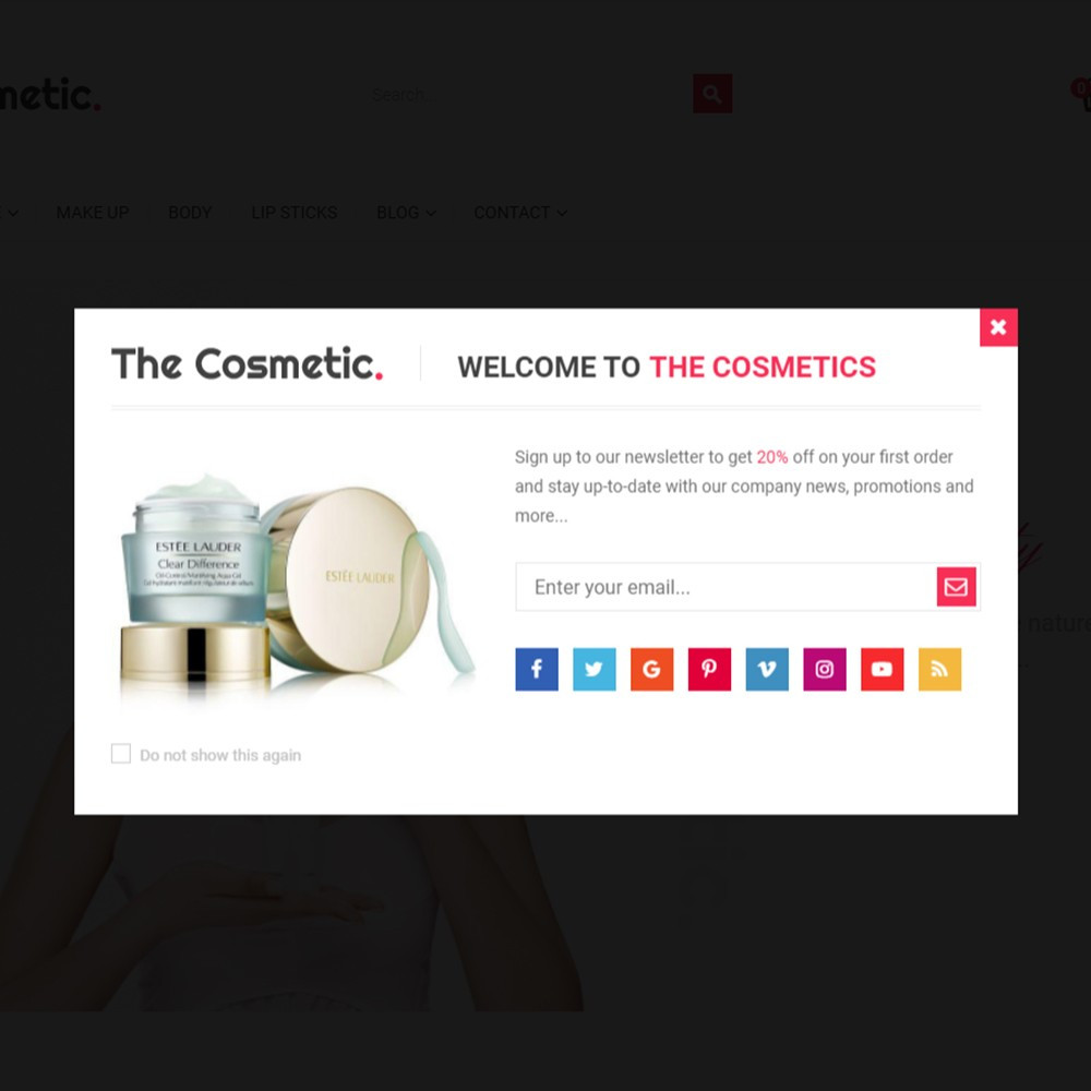 The Cosmetics – Beauty, health and cosmetic store template The Cosmetics – Beauty, health and cosmetic store template