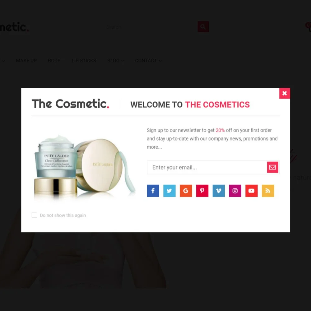 The Cosmetics – Beauty, health and cosmetic store template