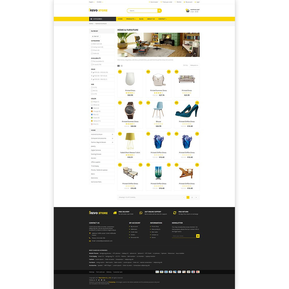 Revo Store – Fashion, digital and furniture template Revo Store – Fashion, digital and furniture template