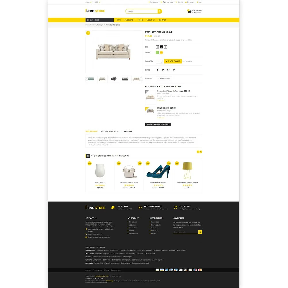 Revo Store – Fashion, digital and furniture template