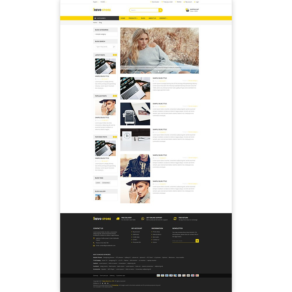 Revo Store – Fashion, digital and furniture template Revo Store – Fashion, digital and furniture template
