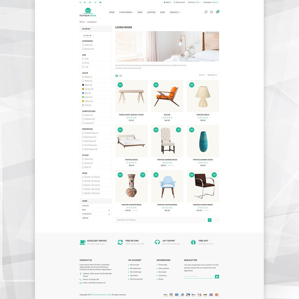 Furniture Store – Responsive furniture & interior Prestashop theme Furniture Store – Responsive furniture & interior Prestashop theme
