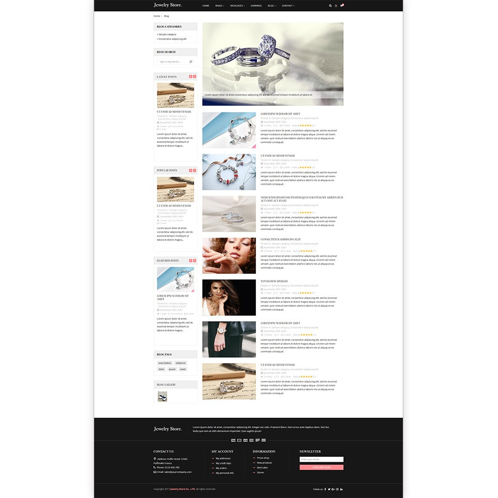 Jewelry Store – Premium Prestashop template Jewelry Store – Premium Prestashop template