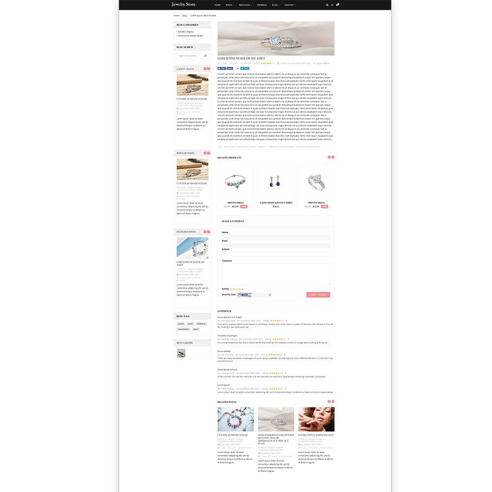 Jewelry Store – Premium Prestashop template Jewelry Store – Premium Prestashop template