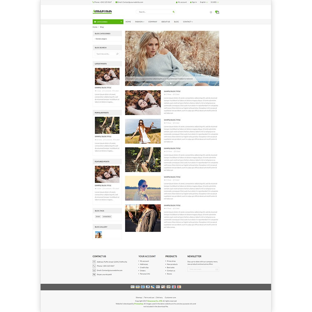 Amazonas – Fashion, digital and furniture template Amazonas – Fashion, digital and furniture template