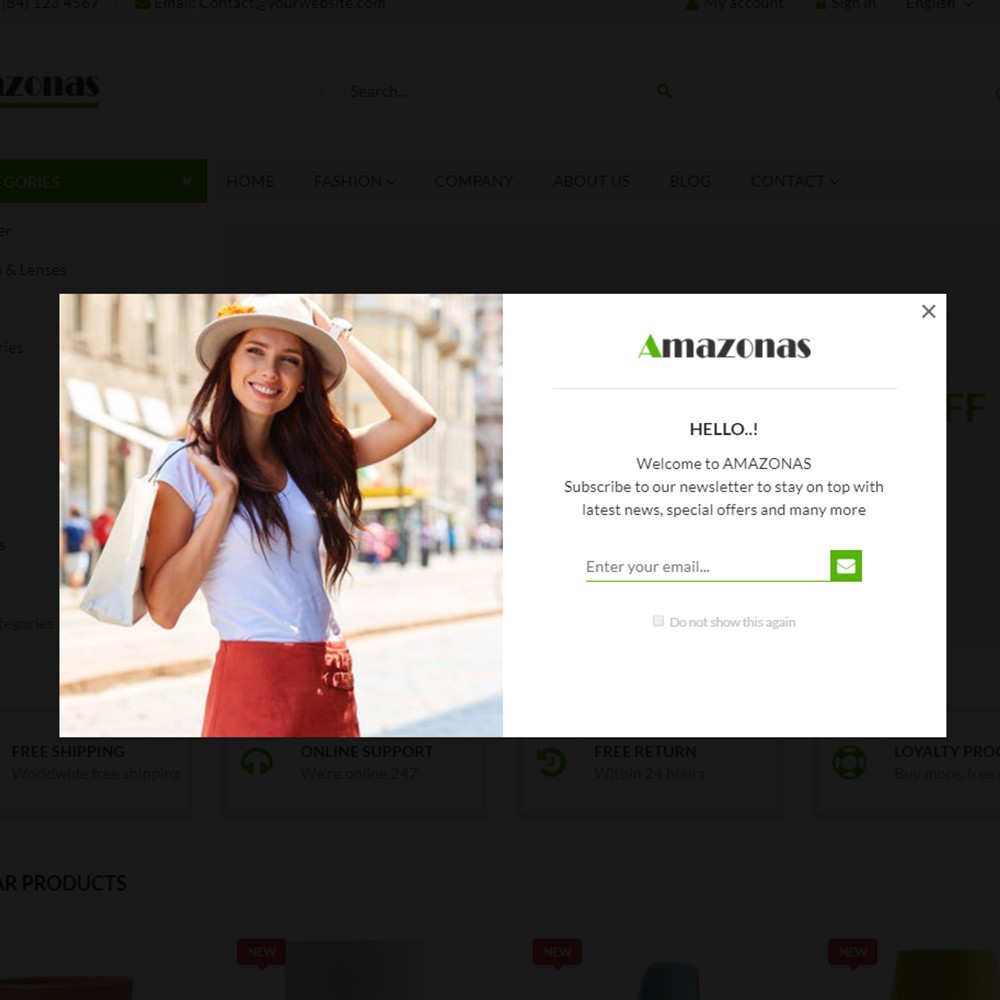 Amazonas – Fashion, digital and furniture template Amazonas – Fashion, digital and furniture template