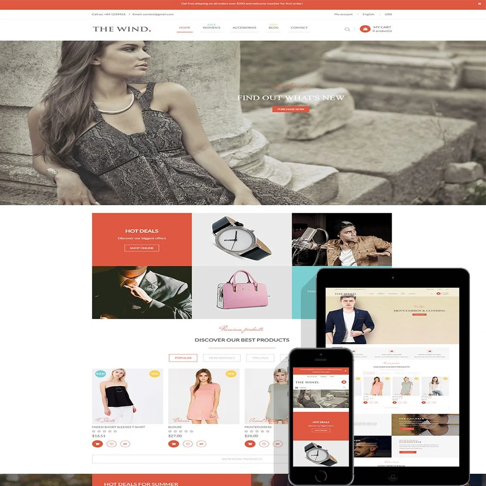 The Wind – Responsive Prestashop Theme