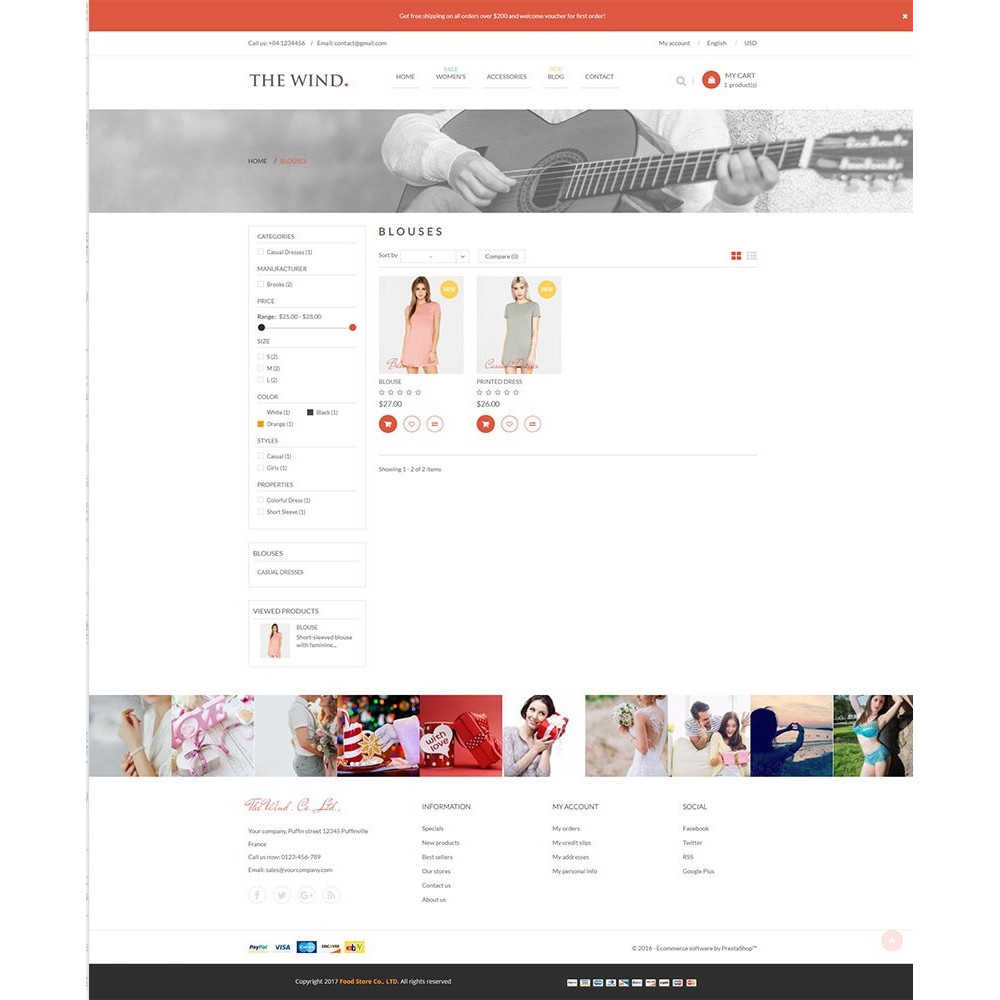 The Wind – Responsive Prestashop Theme The Wind – Responsive Prestashop Theme