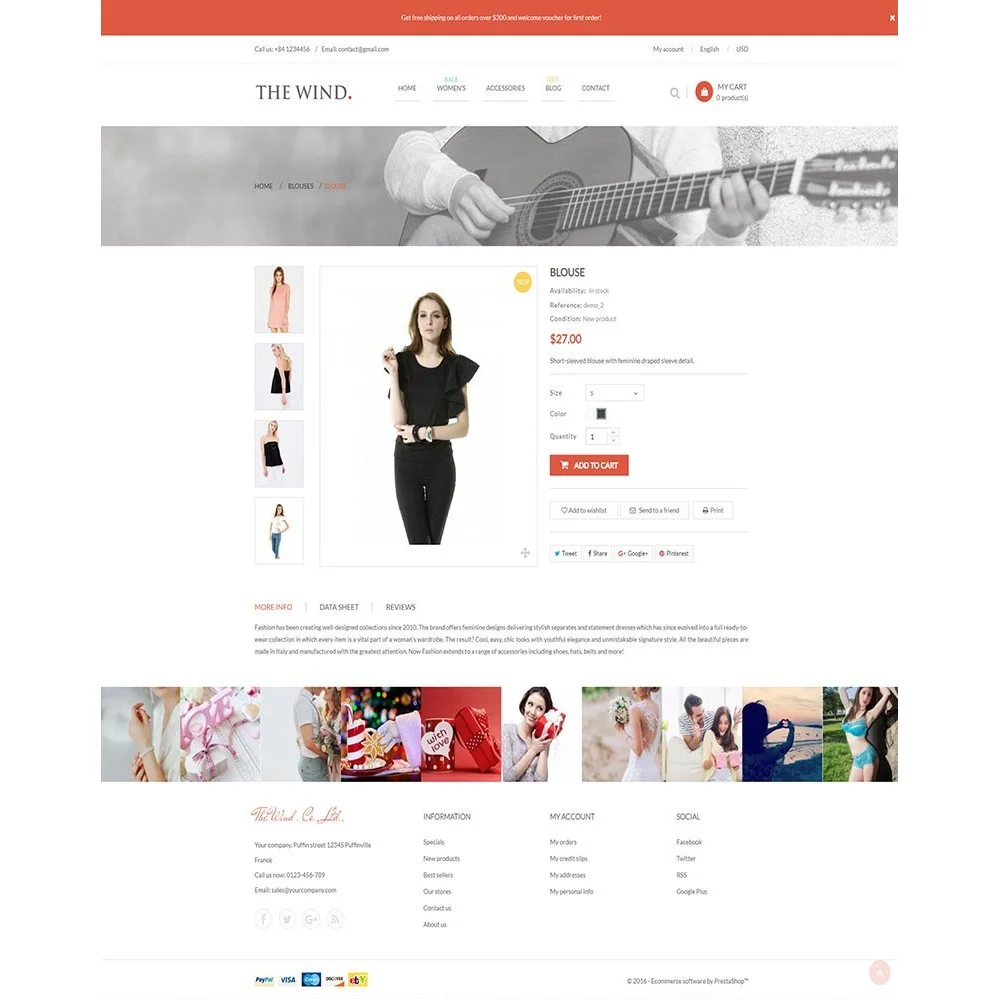 The Wind – Responsive Prestashop Theme