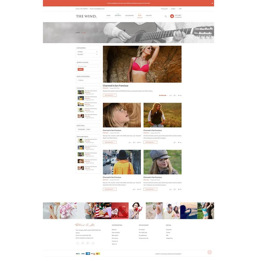 The Wind – Responsive Prestashop Theme