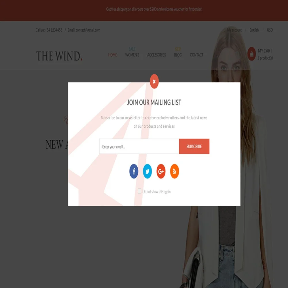 The Wind – Responsive Prestashop Theme