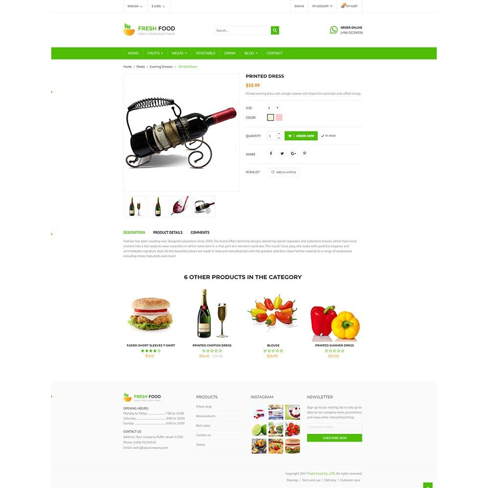 Fresh Food – Specific Prestashop Theme for Food & Restaurant Stores Fresh Food – Specific Prestashop Theme for Food & Restaurant Stores