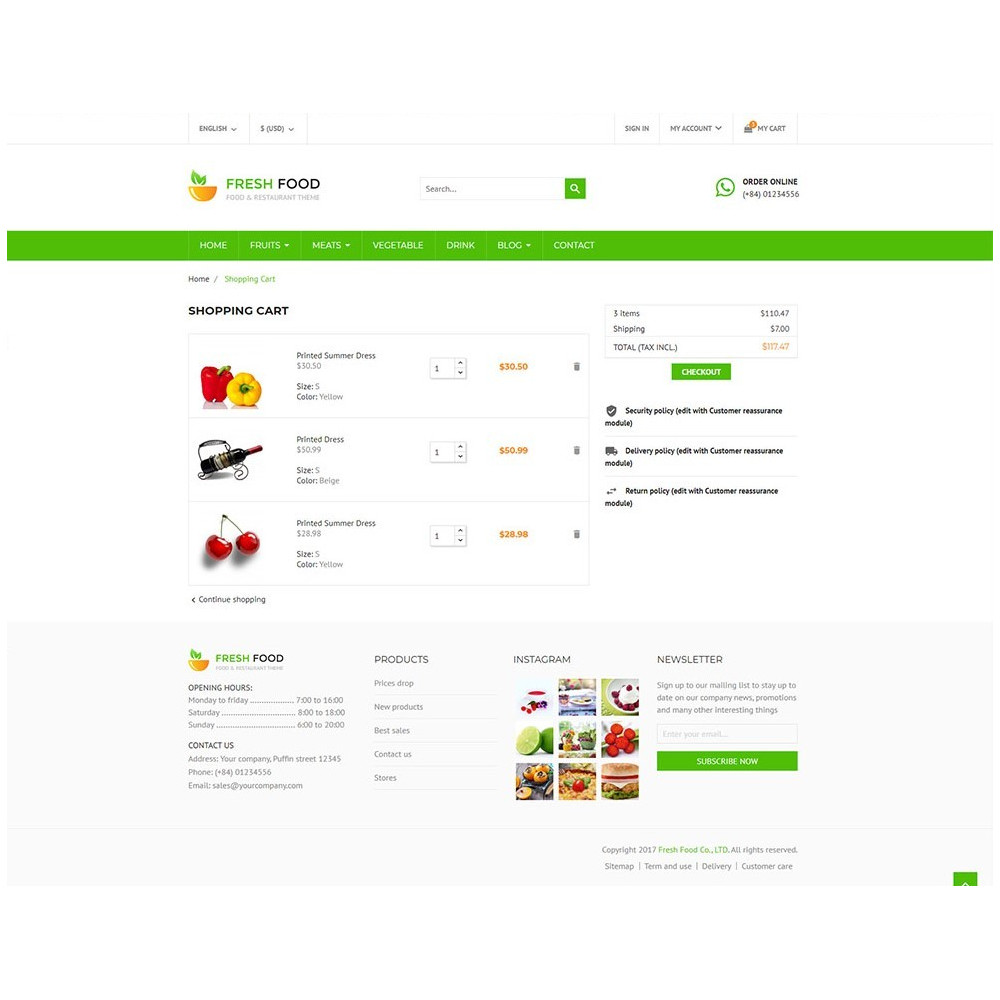 Fresh Food – Specific Prestashop Theme for Food & Restaurant Stores Fresh Food – Specific Prestashop Theme for Food & Restaurant Stores