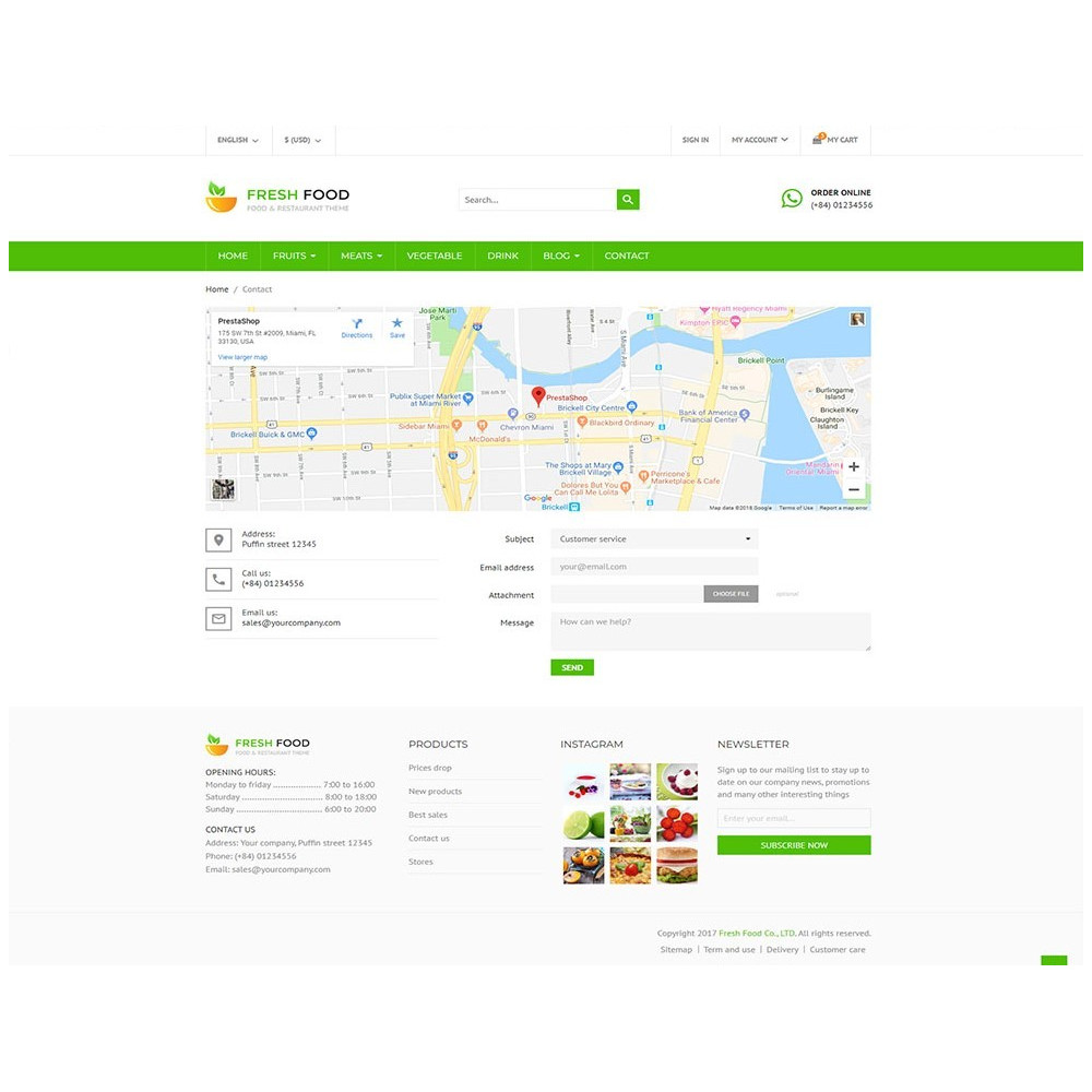 Fresh Food – Specific Prestashop Theme for Food & Restaurant Stores Fresh Food – Specific Prestashop Theme for Food & Restaurant Stores