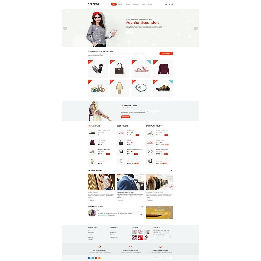 Perfect – Multi Purpose Retina Prestashop Theme Perfect – Multi Purpose Retina Prestashop Theme