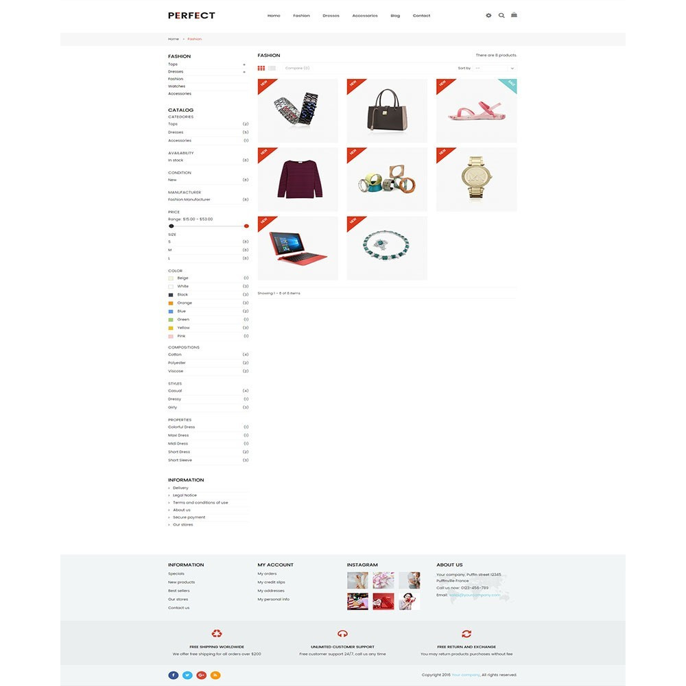 Perfect – Multi Purpose Retina Prestashop Theme Perfect – Multi Purpose Retina Prestashop Theme