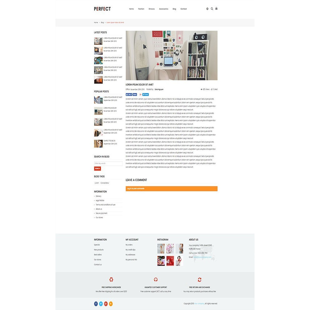 Perfect – Multi Purpose Retina Prestashop Theme Perfect – Multi Purpose Retina Prestashop Theme